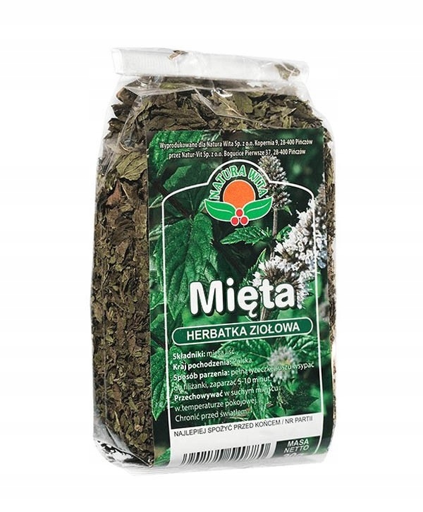 Mięta sypka Herbatka miętowa suszona susz ziołowy 25g Natura Wita
