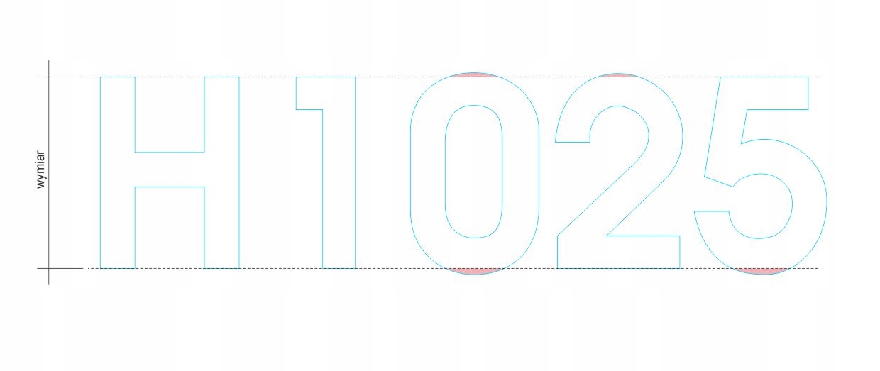 Cyfry litery numer domu adres 30 cm Grubość 3 mm