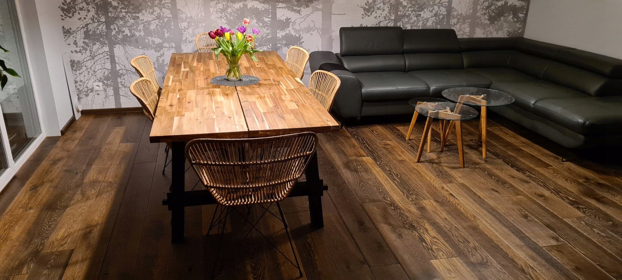 deska olejowana, warstwowa, podłoga dębowa Rodzaj drewna dąb