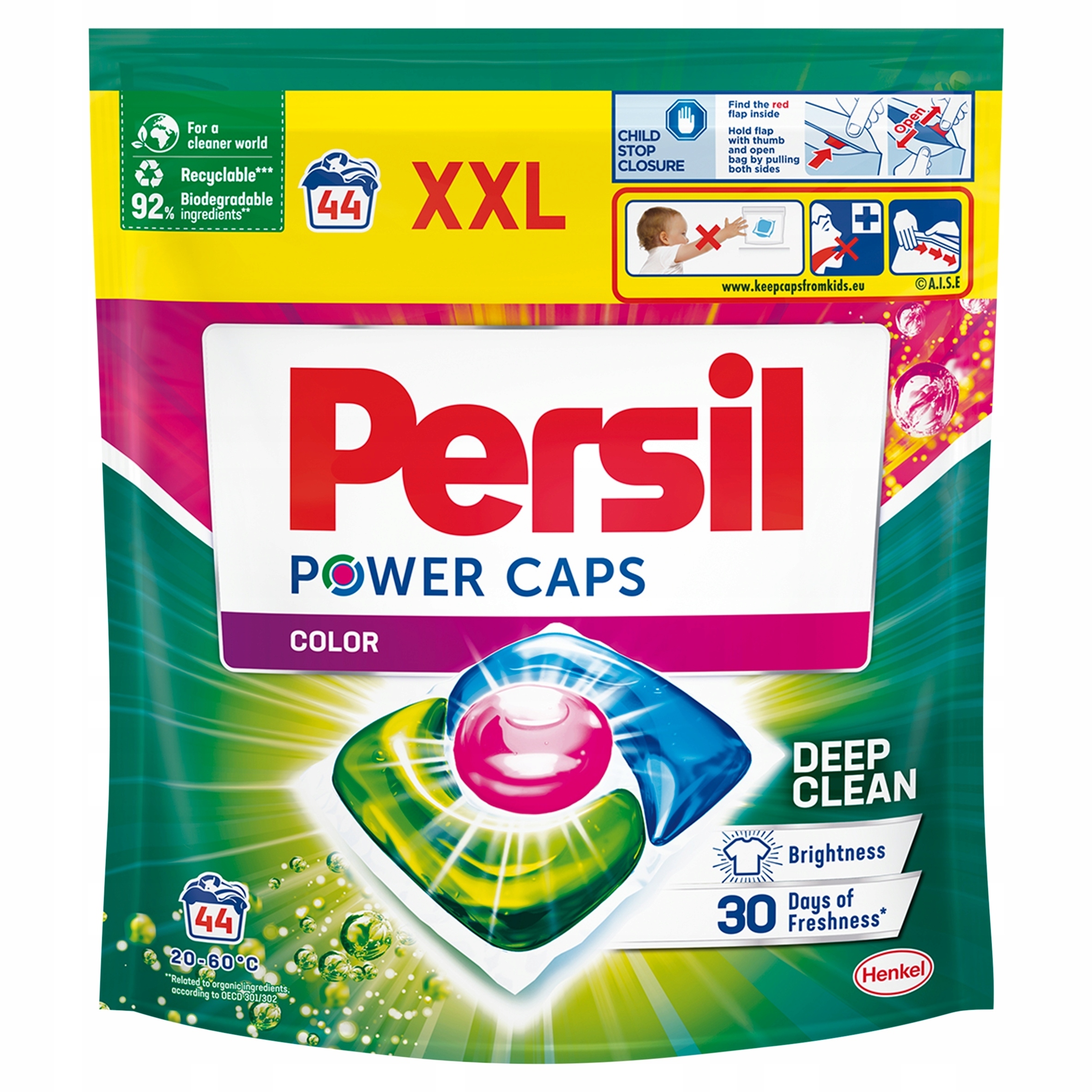Persil XXL Power Caps Color kapsle na praní barev 44 ks