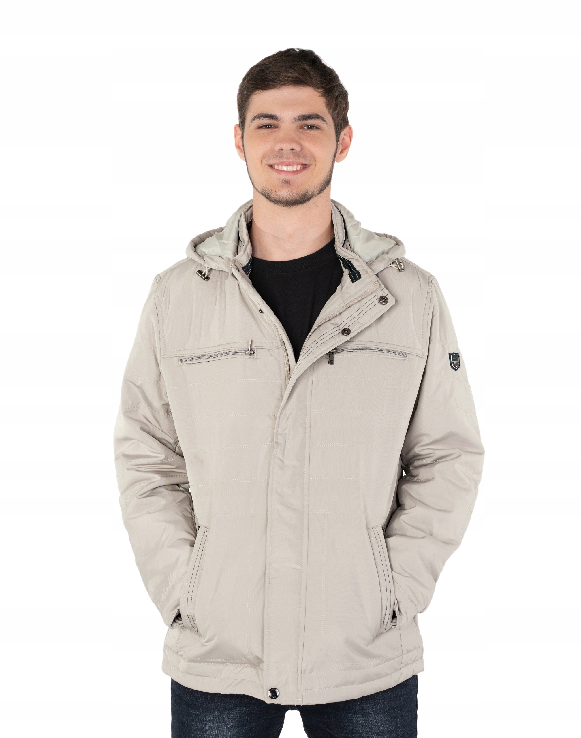 

Ciepła Zimowa Kurtka Męska Ocieplana BK027-03 r M