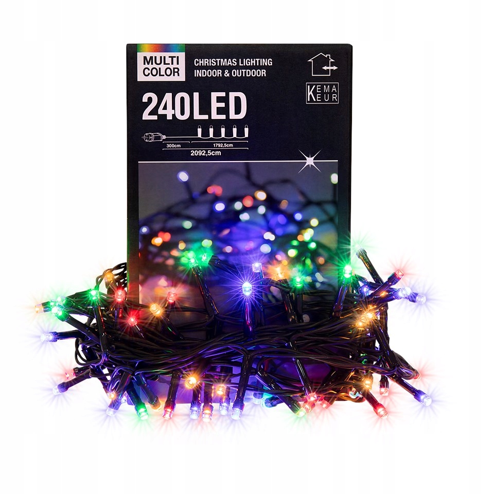 

Lampki Led świąteczne 240 lampek Led kolorowe