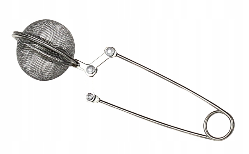 ZAPARZACZ DO HERBATY ZIÓŁ SITKO STALOWY ZACISKOWY