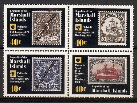 Wyspy Marshalla 1984 Mi 15-18 Czyste **