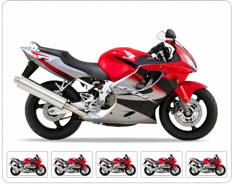 Samolepky Juula Na Motocykl Pro Honda Cbr 600 F 2004 Červené R157