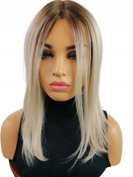 Paruka Cypher vanilková blond s efektem odrostu long bob-Nessaja wigs shop