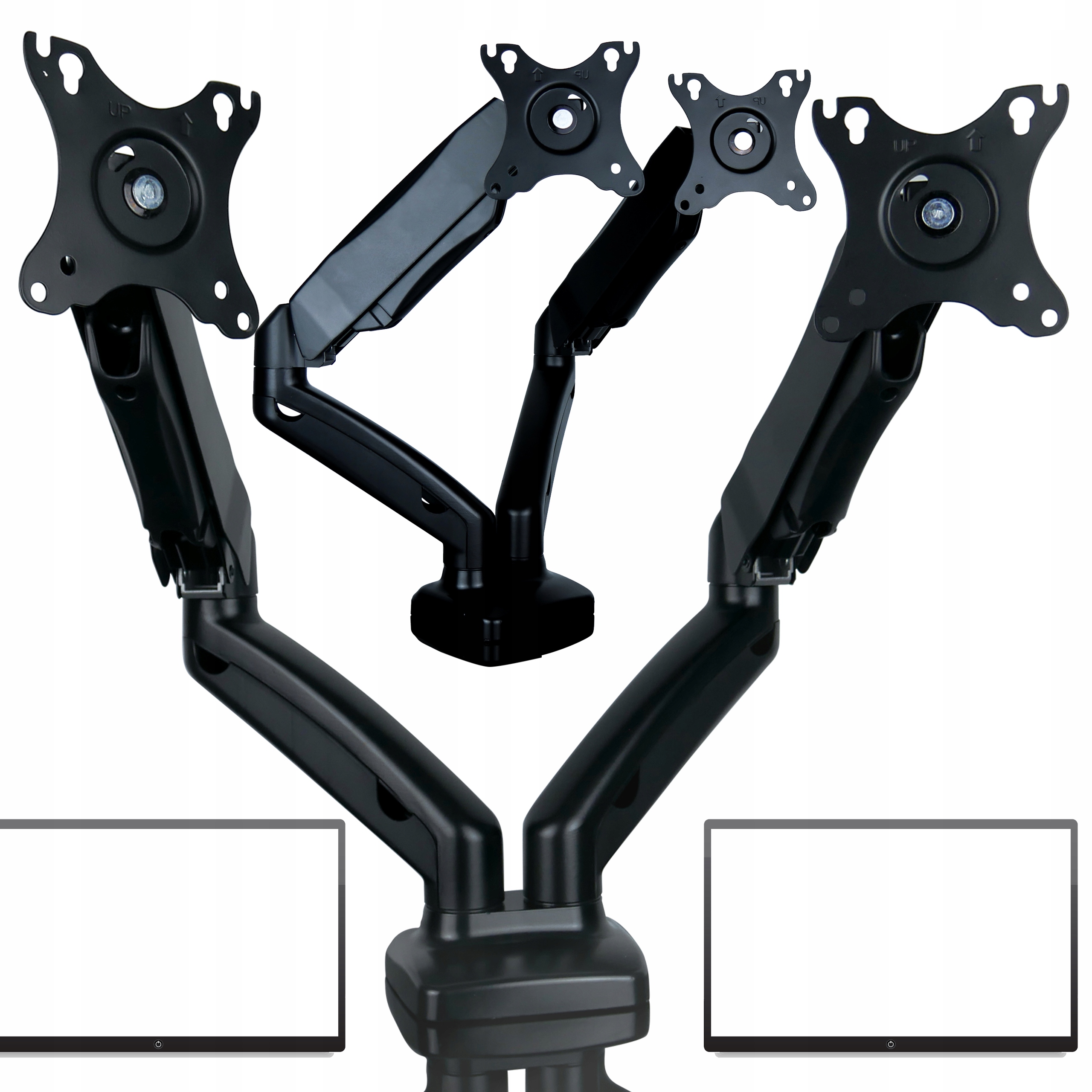 Držák Pro Dva Stolní Monitory, Plynová Pružina Vesa 13-32 Palce Do 6 Kg