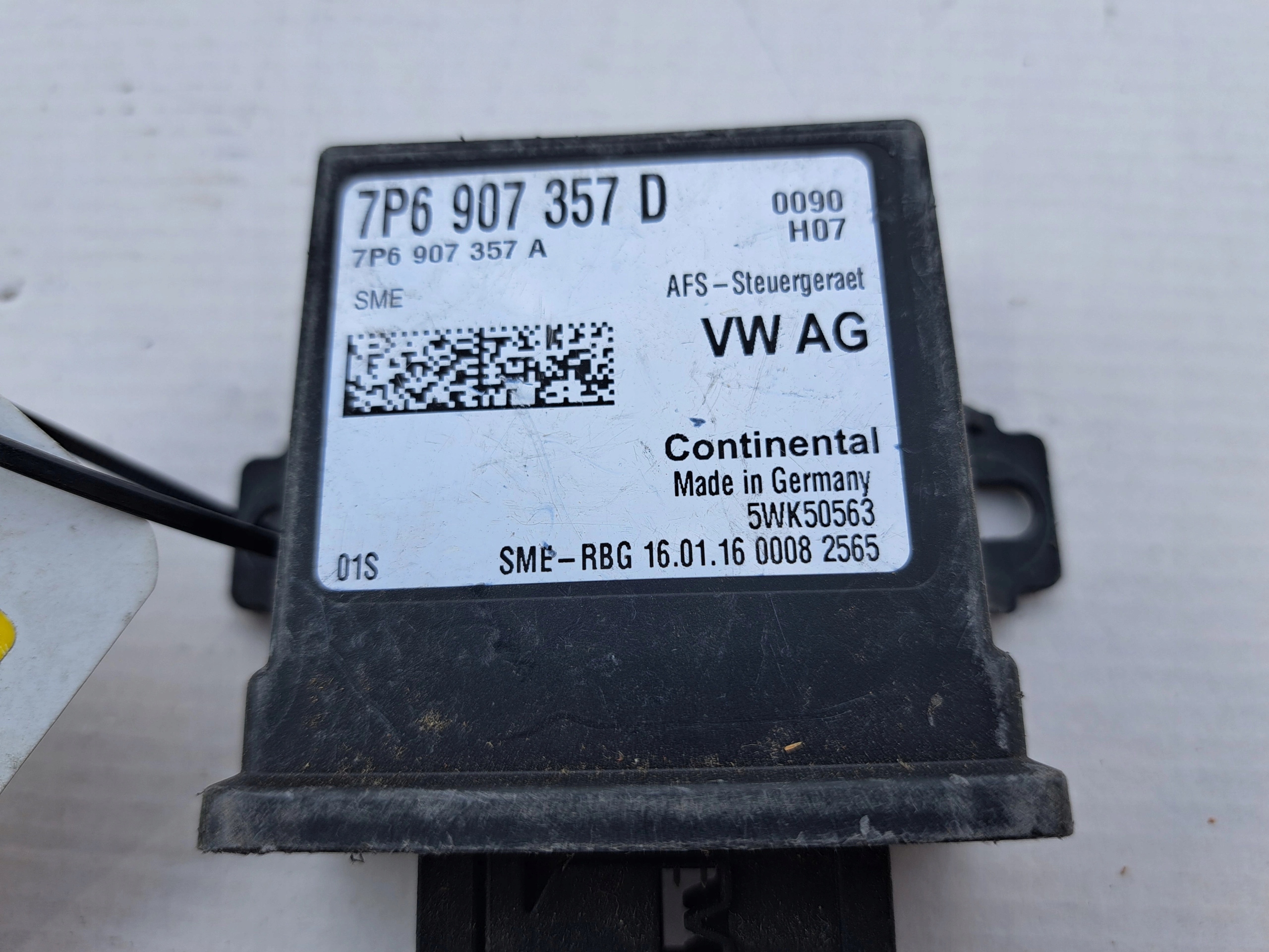VOLKSWAGEN SEAT computer ECU control unit 7P6907357D 5WK50563
