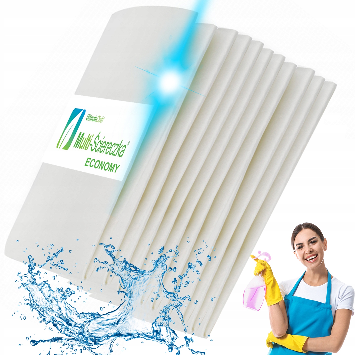 Levně Multi utěrka economy utěrka Pva micro magická na sklo bez leštění