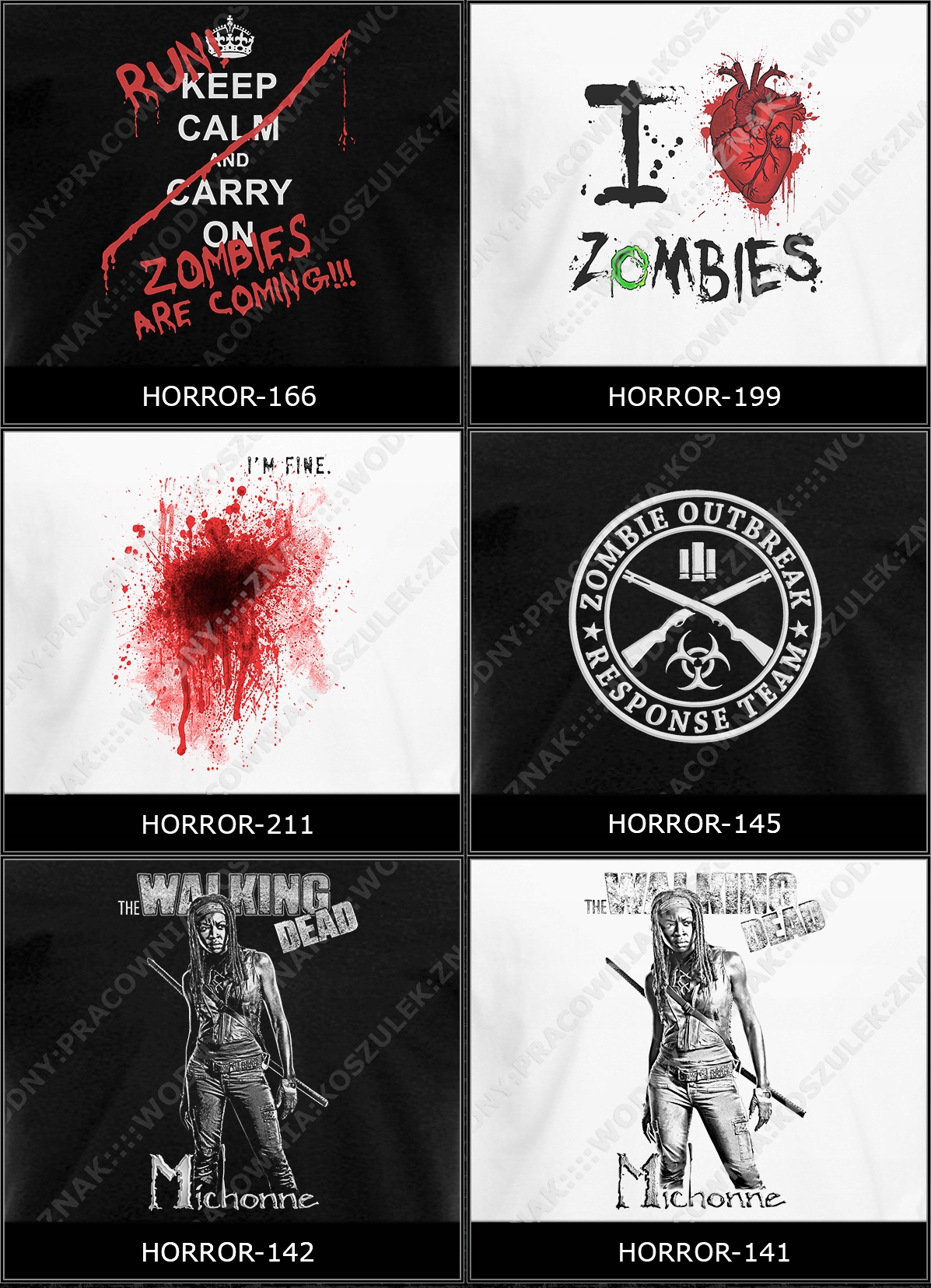 koszulka zombie fajny super prezent urodziny WZORY Rozmiar one size