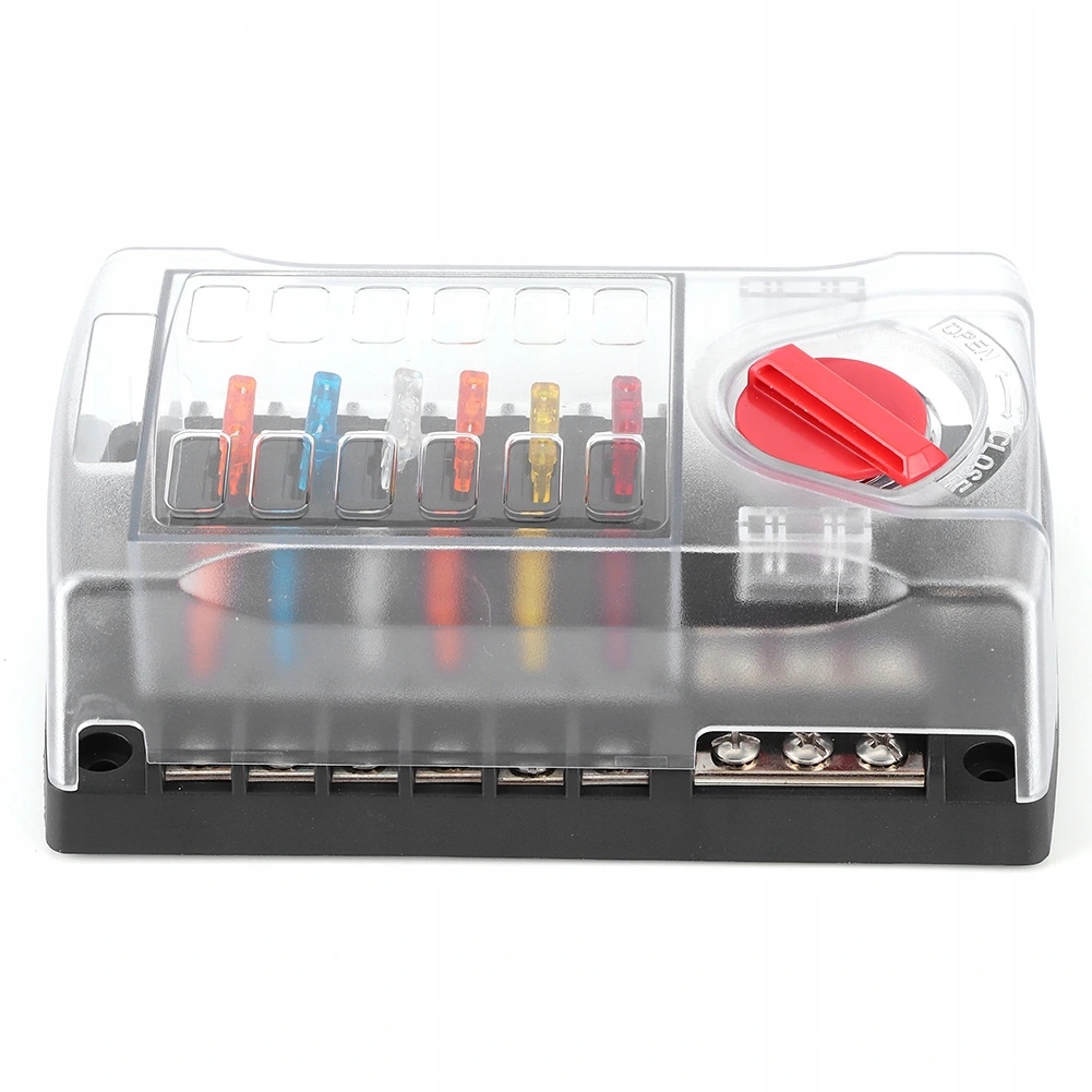 32 V SKRZYNKA BEZPIECZNIKÓW 12 OBWODÓW DLA JACHTÓW SAMOCHODOWYCH Marka bez marki