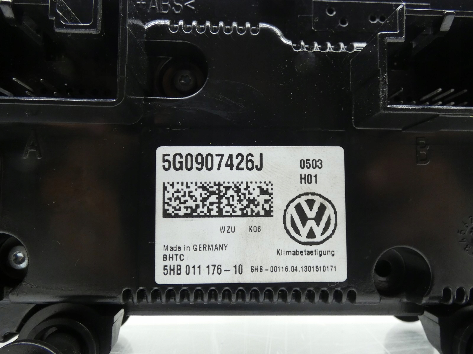 PANEL Commandes Bouches buses Climatisateur air conditionné VW GOLF VII MK7 5G0907426J