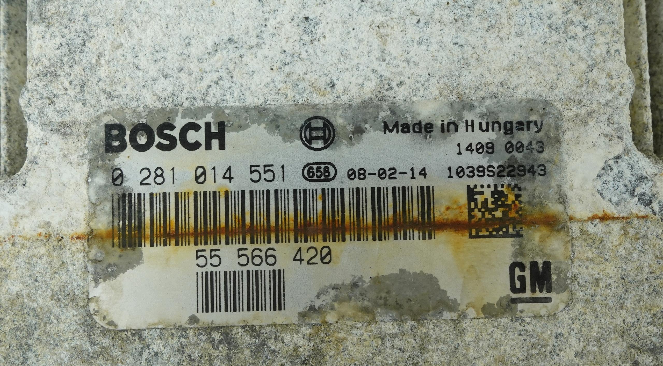 computer control unit of the engine SAAB 9-3 II YS3F 1.9 TID 0281014551 55566420