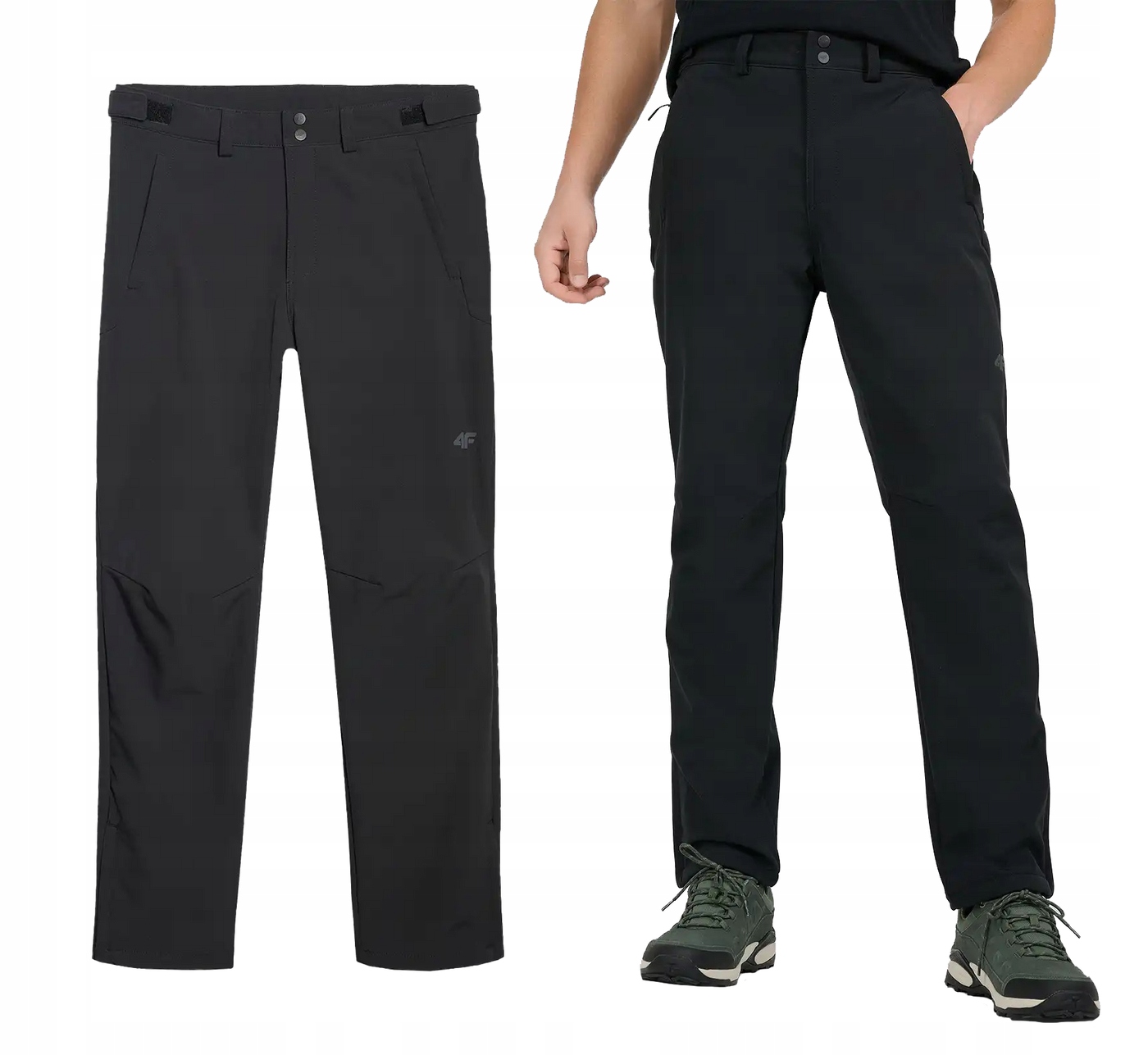 Spodnie trekkingowe 4F sportowe turystyczne M0990 w góry czarne 3XL