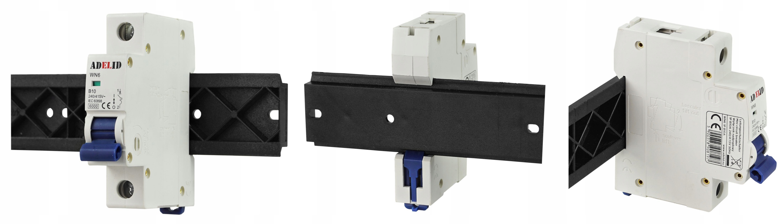 C1 WYŁĄCZNIK NADPRĄDOWY BEZPIECZNIK C 1A 1FAZ Stopień ochrony IP IP20