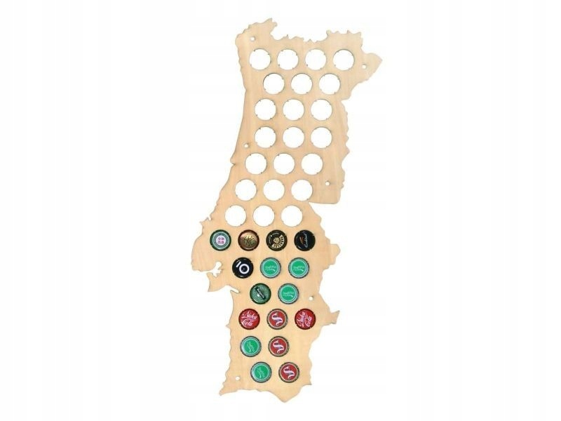 Portugalsko Mapa Pivo Na Kapsle Pivní tabule Pivo 50x25 cm