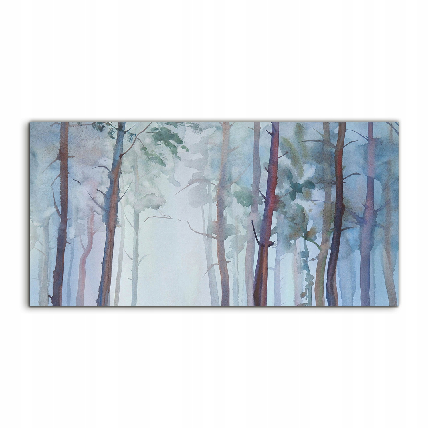 Obraz 140x70 s grafikou Krajina Hmla Závesný les