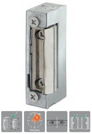 Elektrozaczep Elektrorygiel Radialny Standardowy Nc 12V Ac/dc Dioda