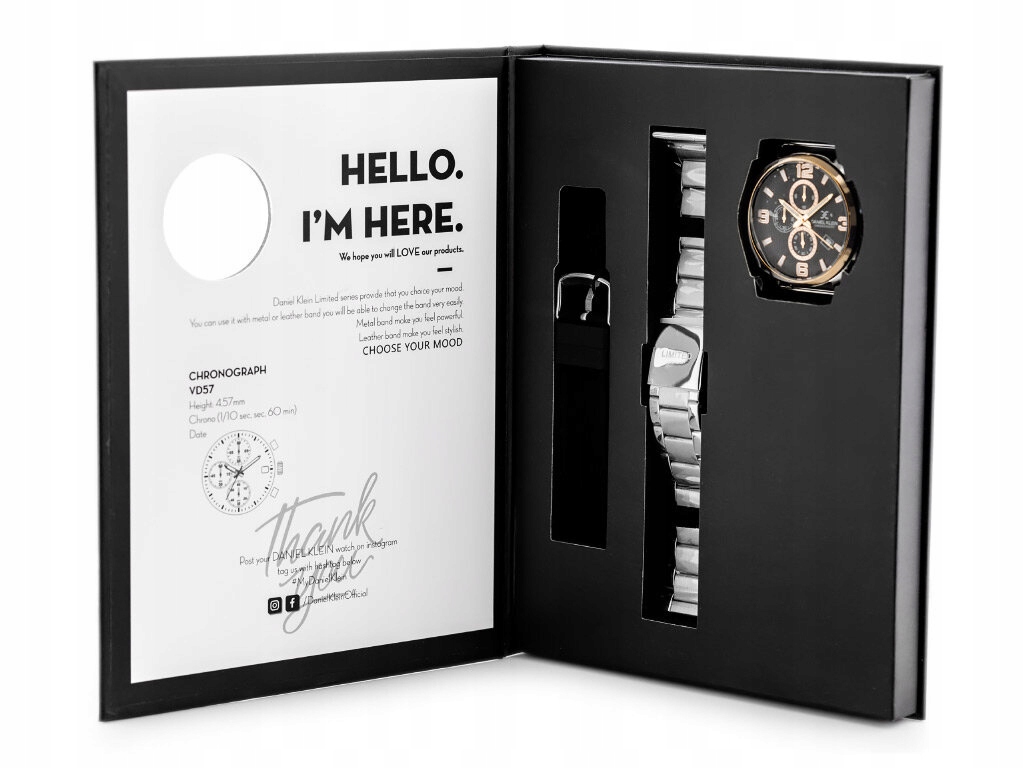 Hodinky Daniel Klein DK12886-2 dárkový set Chronorgaf Gravírování