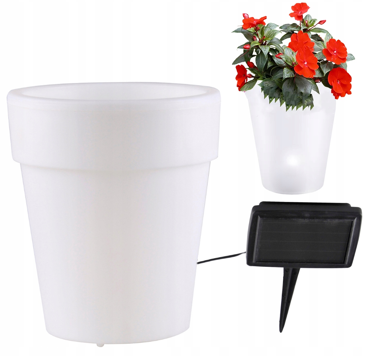 

Doniczka Led Lampa Solarna Podświetlana Donica