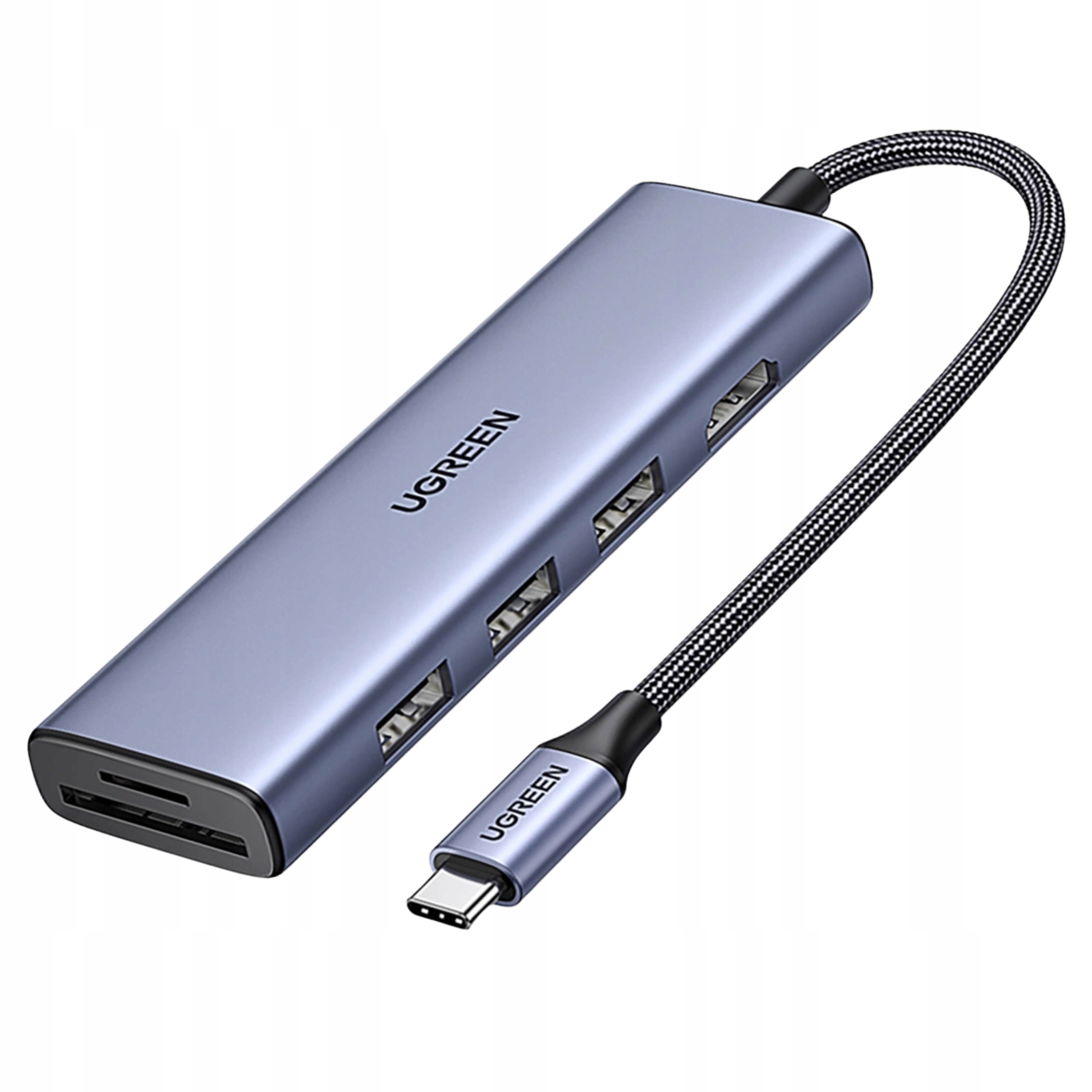 Adaptér Hub Ugreen Revodok CM511 Usb-c na Hdmi, 3x Usb-a 3.0, Sd/tf