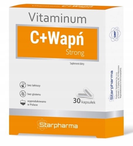 Vitaminum C + Vápnik, Strong, 30 kapsúl