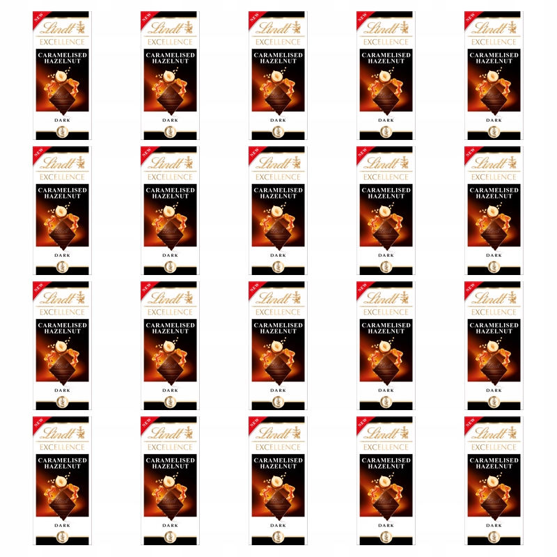 Lindt Excellence Dark Caramelised Hazelnut 100g X20