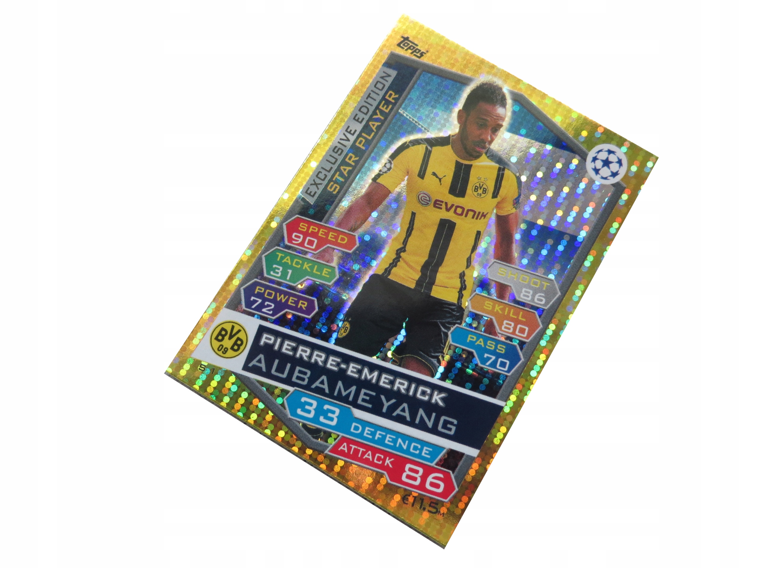Topps Match Attax Champions League 2016/17 Exclusive Star Player Aubameyang