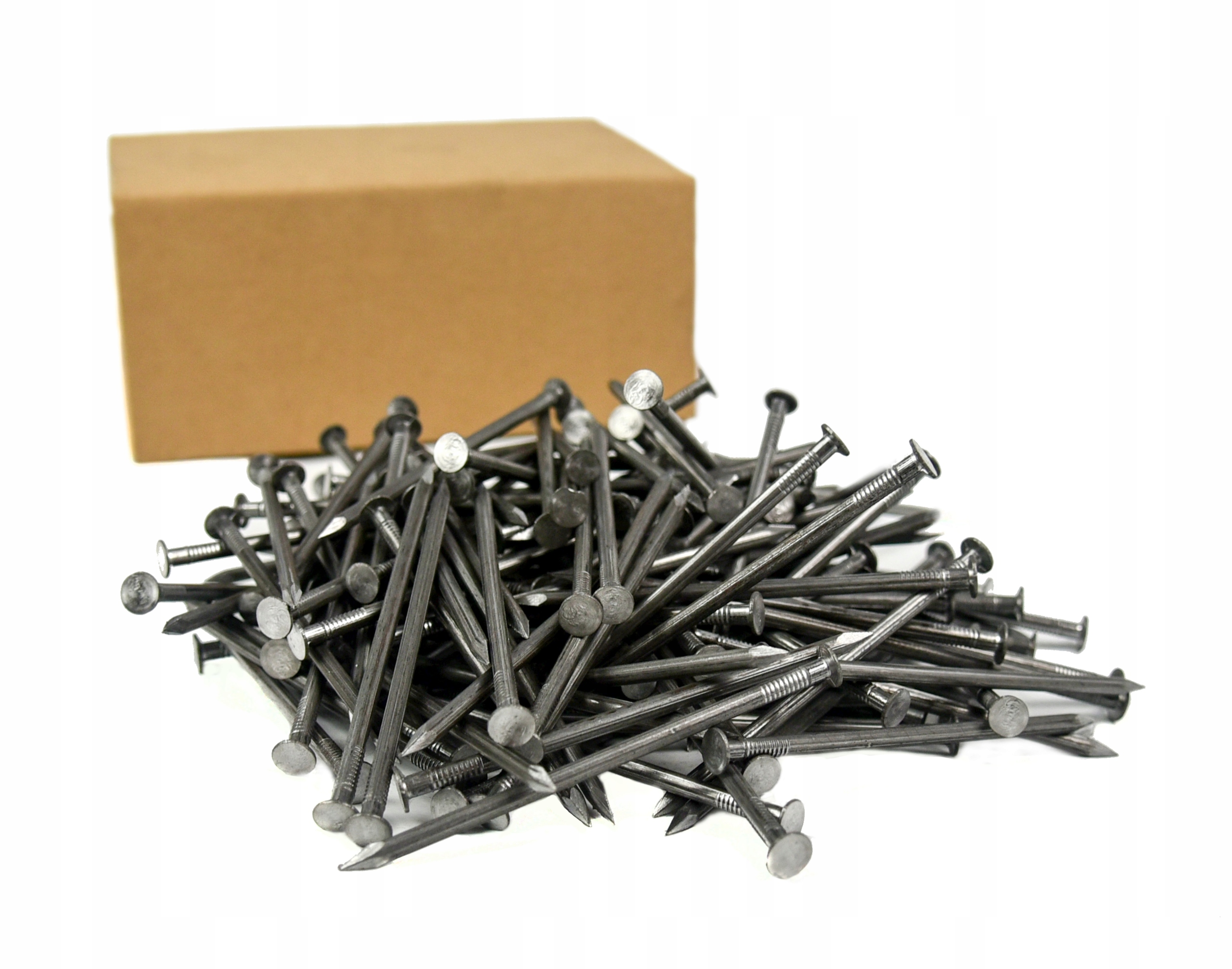 Gwoździe budowlane 2,5x50mm 2 cale Czarne Gładkie 2'' 5kg Kolor czarny