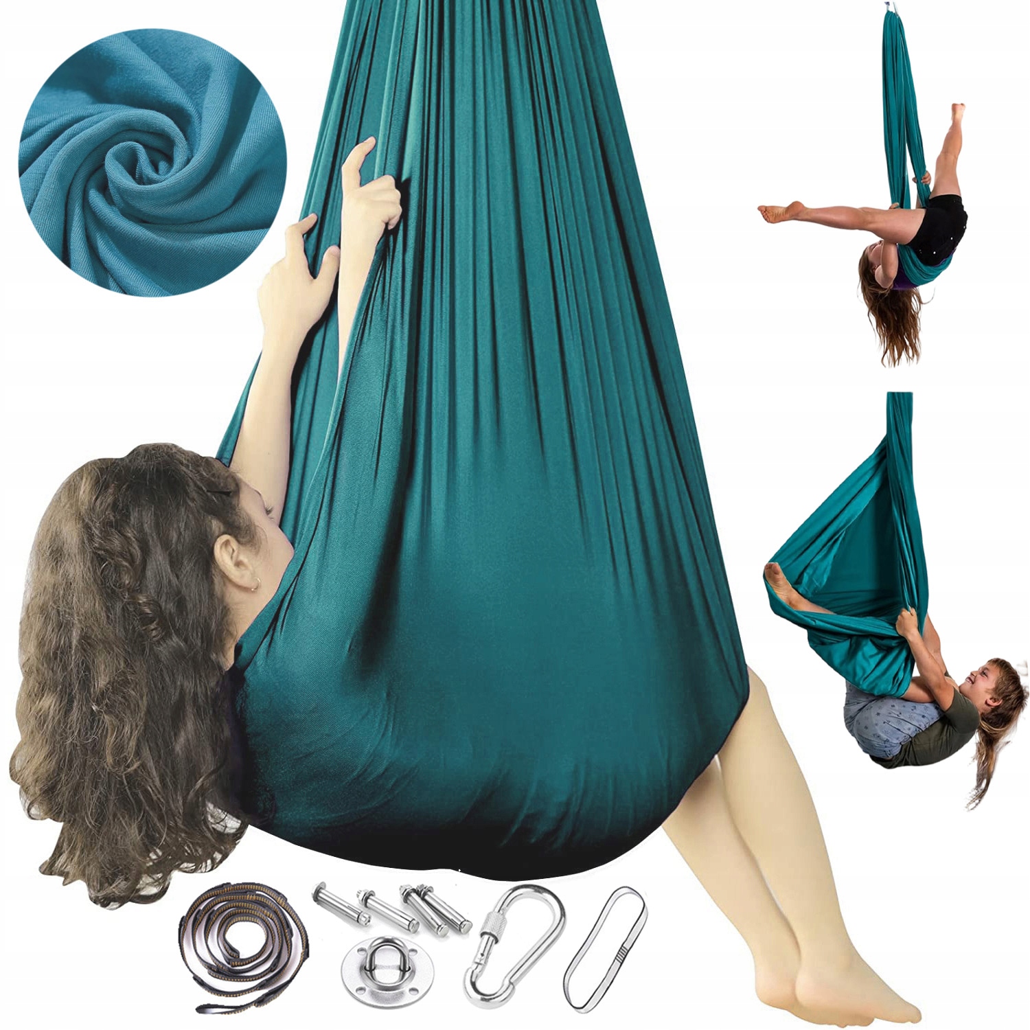 Chusta Akrobatyczna Dla Dzieci Hamak Sensoryczny Elastyczny 280X150 CM