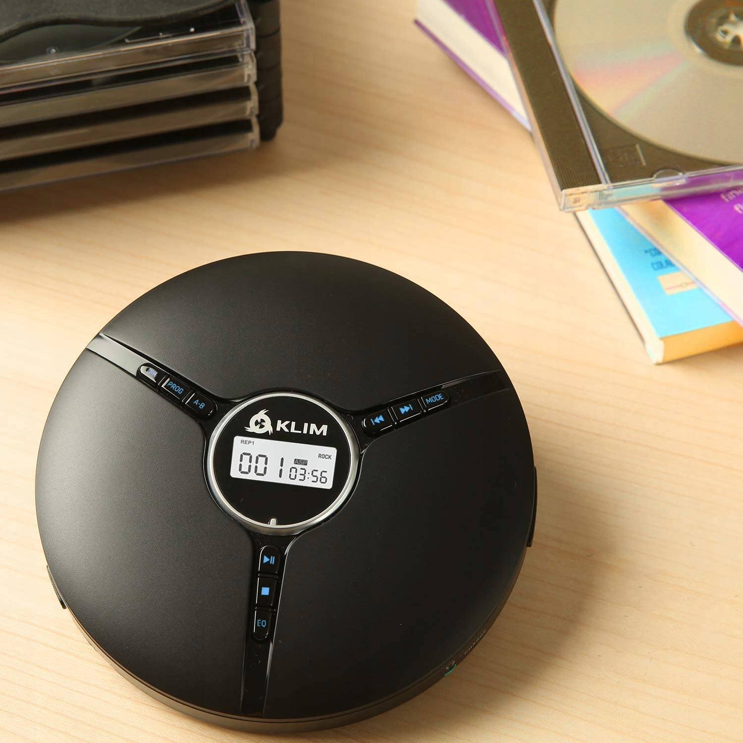 DISCMAN Z WBUDOWANĄ BATERIĄ USB NOWOCZESNY DESIGN Radio FM jest