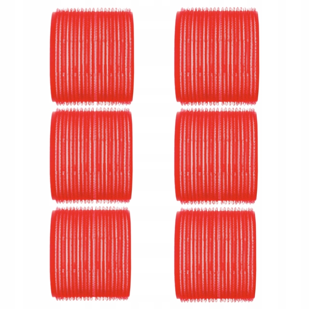 Efalock valčeky plastové suché zipsy 73mm 6ks červené