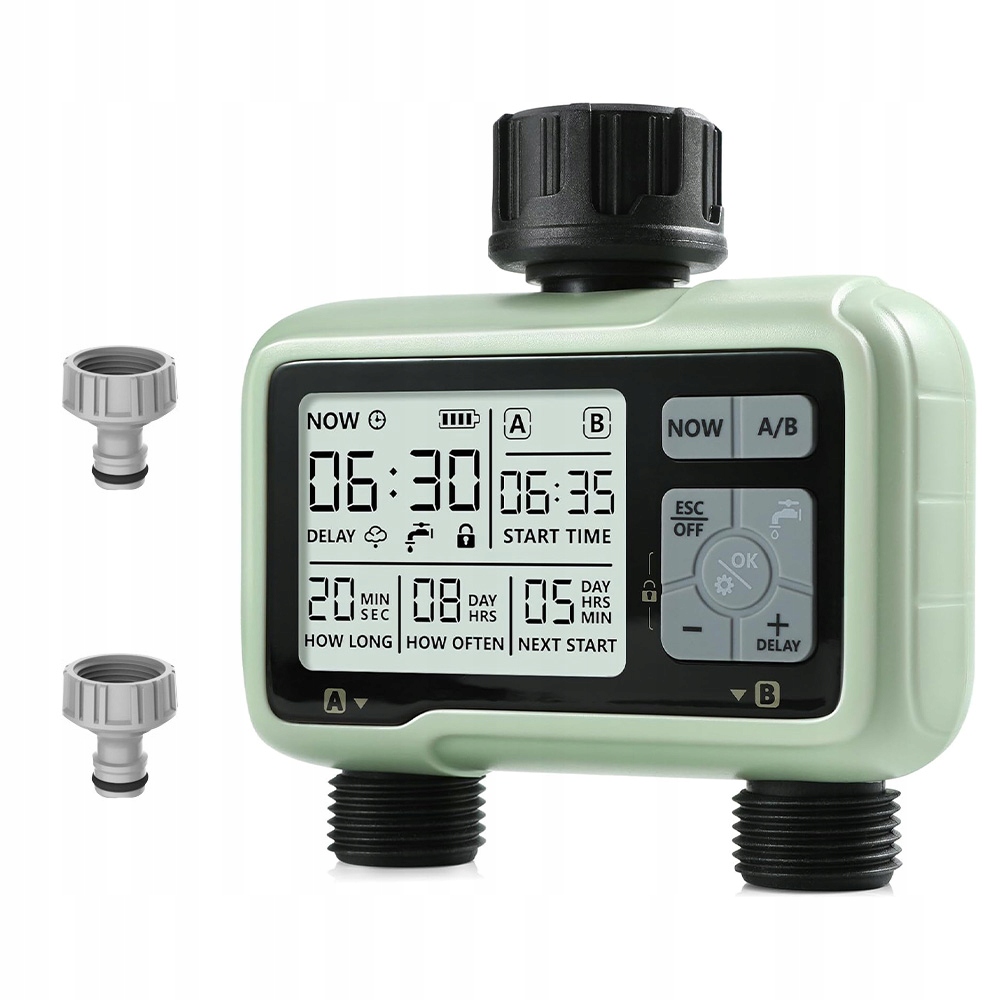 Automatický Zavlažovač Rostlin 2-ZÓNOVÝ Programovatelný Časovač