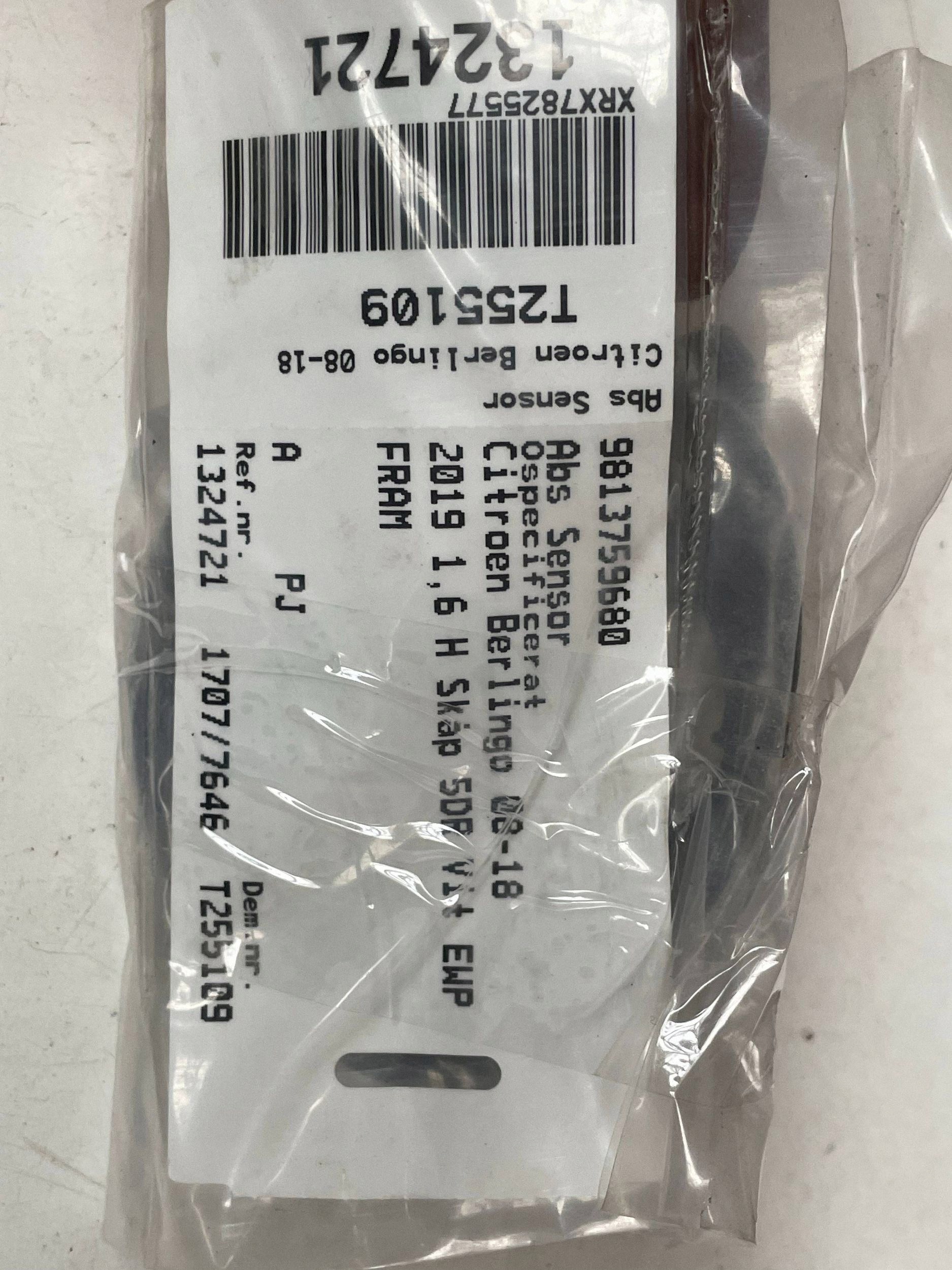 sensor PREDKOSCI wheels ABS CITROEN BERLINGO 9813759680 @M