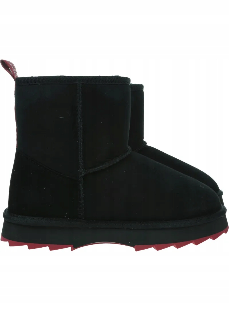 Černé boty Emu Australia Sharky Mini W12434 Black/Cherry 38