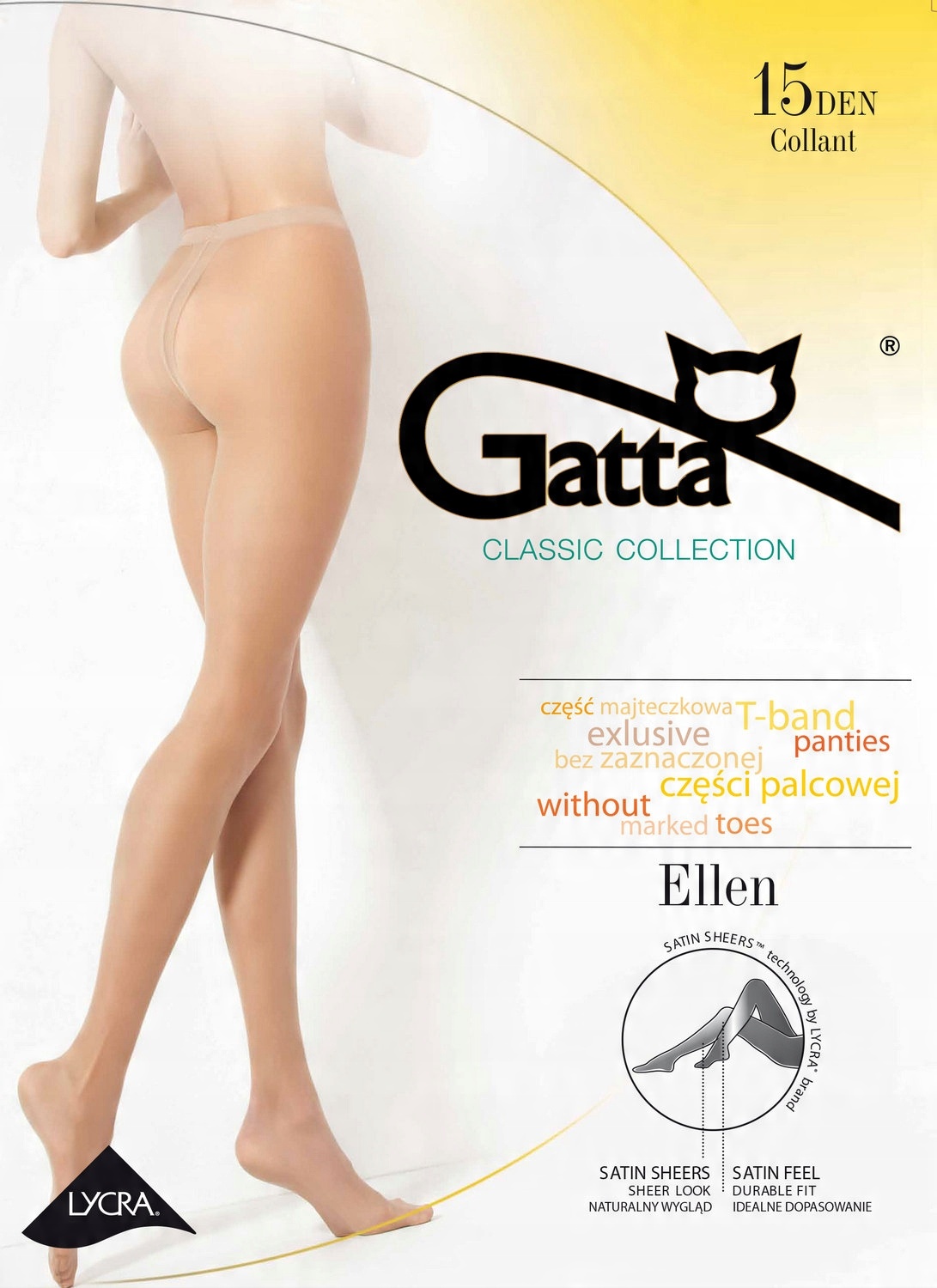 

Gatta Ellen Rajstopy damskie 15 wz.00/4-L/Golden