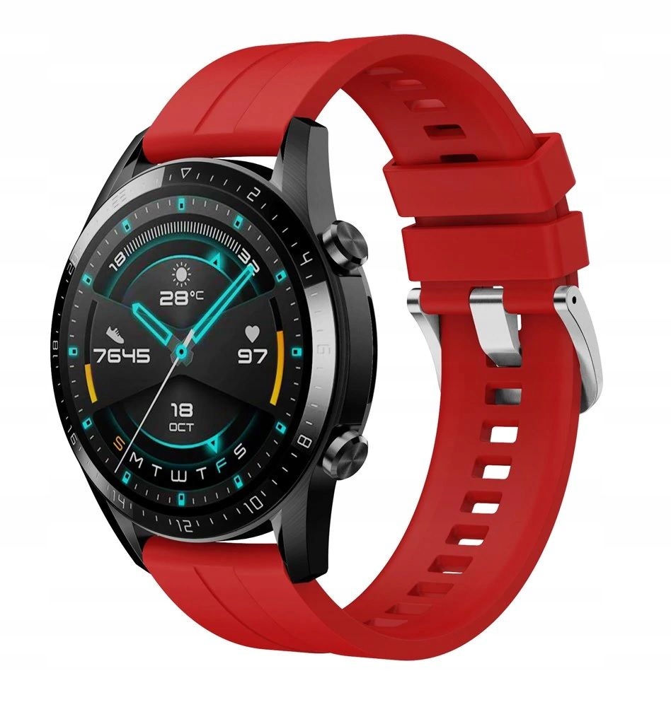 

Pasek Silikonowy Do Huawei Watch Gt Gt 2 Red