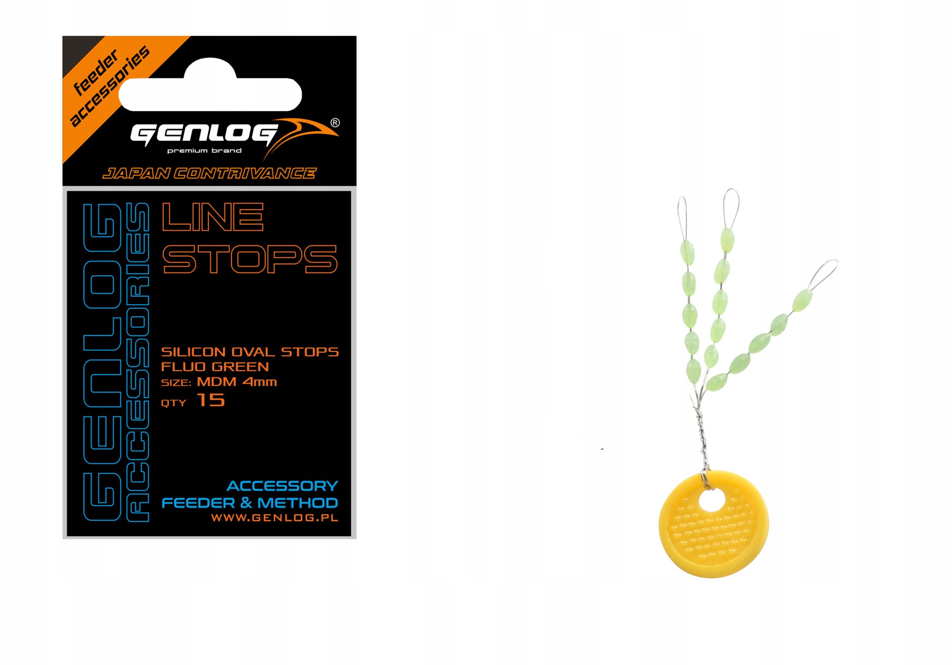 Stopery Silikonowe Green Oval Genlog 4mm