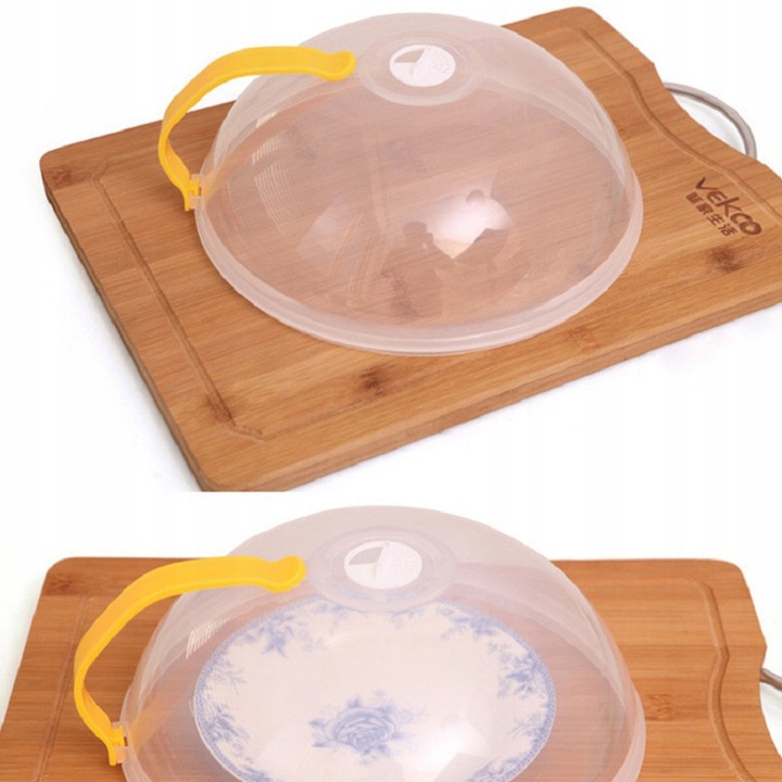 POKRYWKA MIKROFALÓWKI POKRYWA PRZEŹROCZYSTA MIKROFALI GOTOWANIA KLOSZ Kształt okrągły