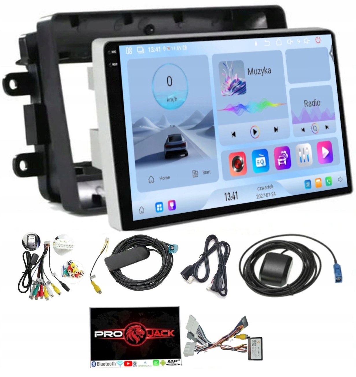 Navigační Rádio Android Carplay Bt Renault Traffic II 14-20 4GB 64GB Sim