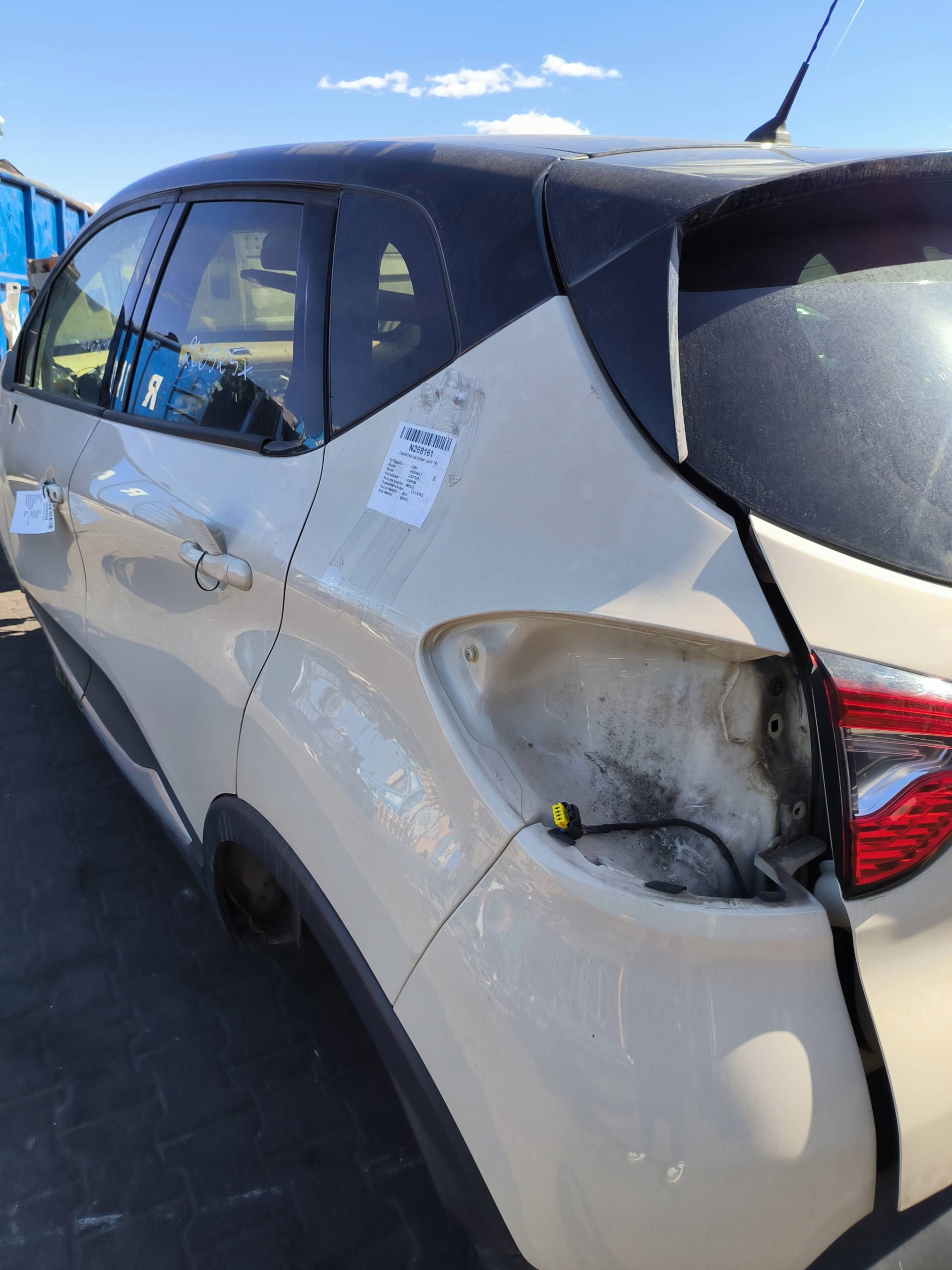 LONGHERONE parafango sinistra posteriore BIXND RENAULT CAPTUR e
