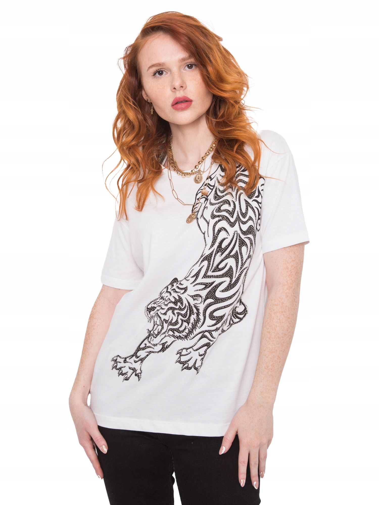 

Koszulka Damska bawełniany T-shirt print L