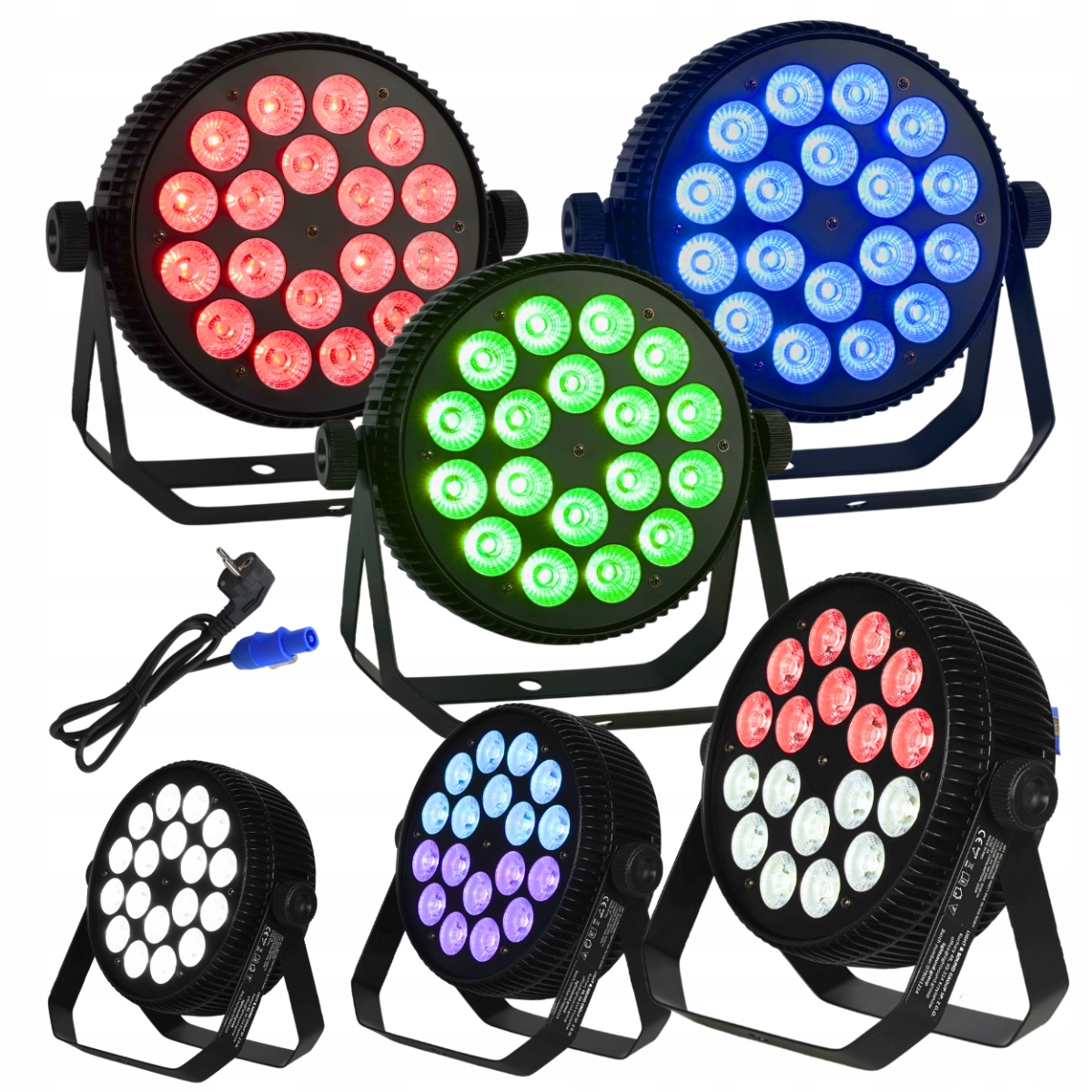 Reflektor Diskotékový Scénický Projektor Party Disco Party Par 18x10W Rgbw