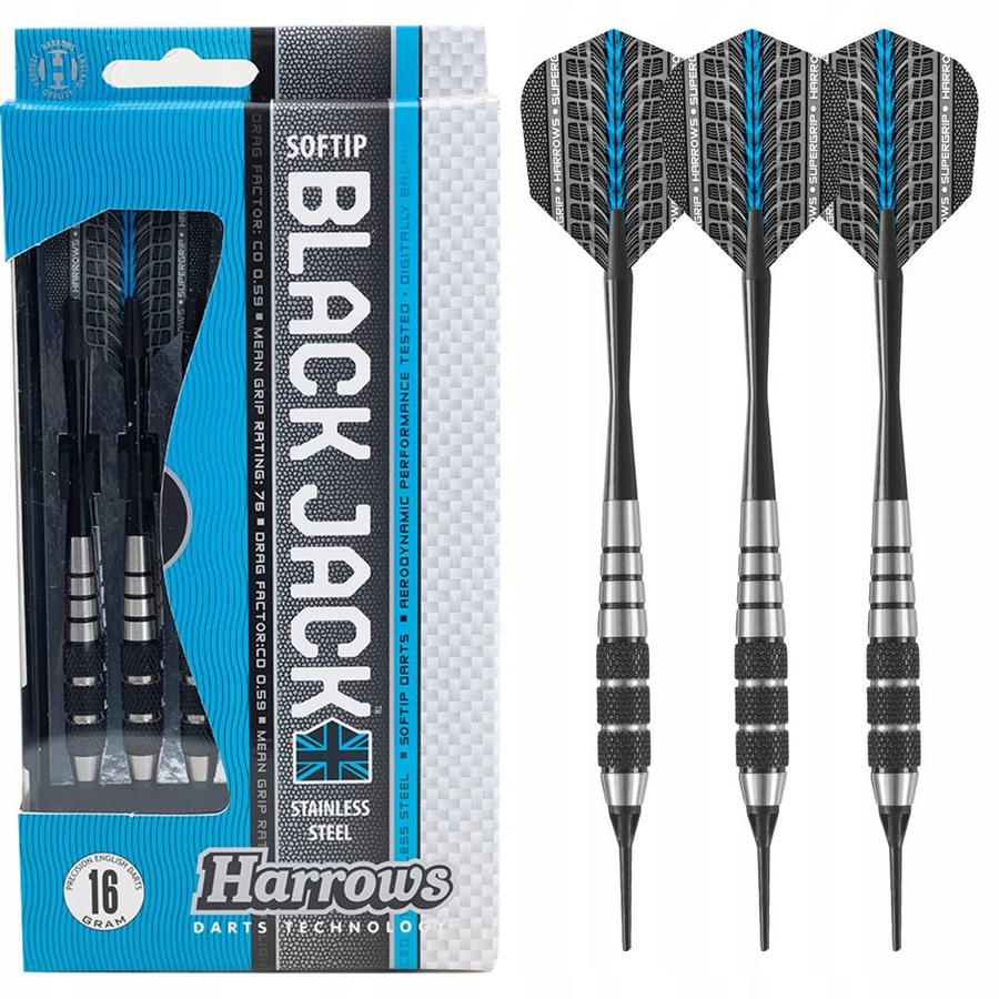 Rzutki Harrows Black Jack Softip 16 gK