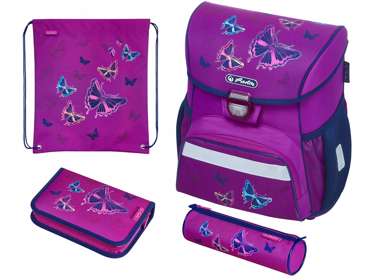 РАНЕЦ ШКОЛЬНЫЙ HERLITZ LOOP PLUS БАБОЧКИ КОМПЛЕКТ