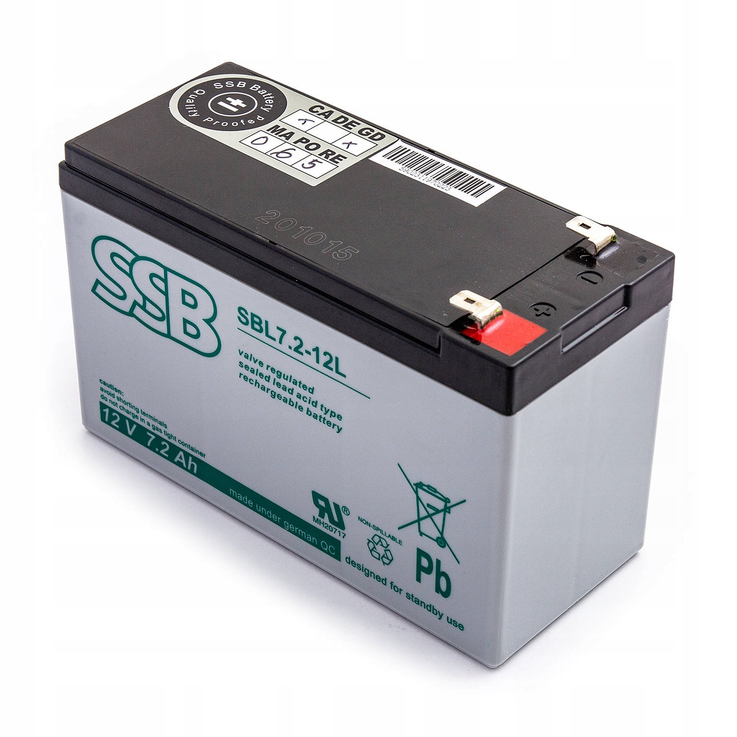 

Akumulator Ssb Sbl 7,2-12 12V 7,2Ah Agm