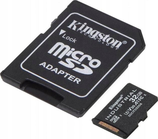 Kingston Industrial microSDHC 32GB Class 10 A1 pSLC Sd Adaptér