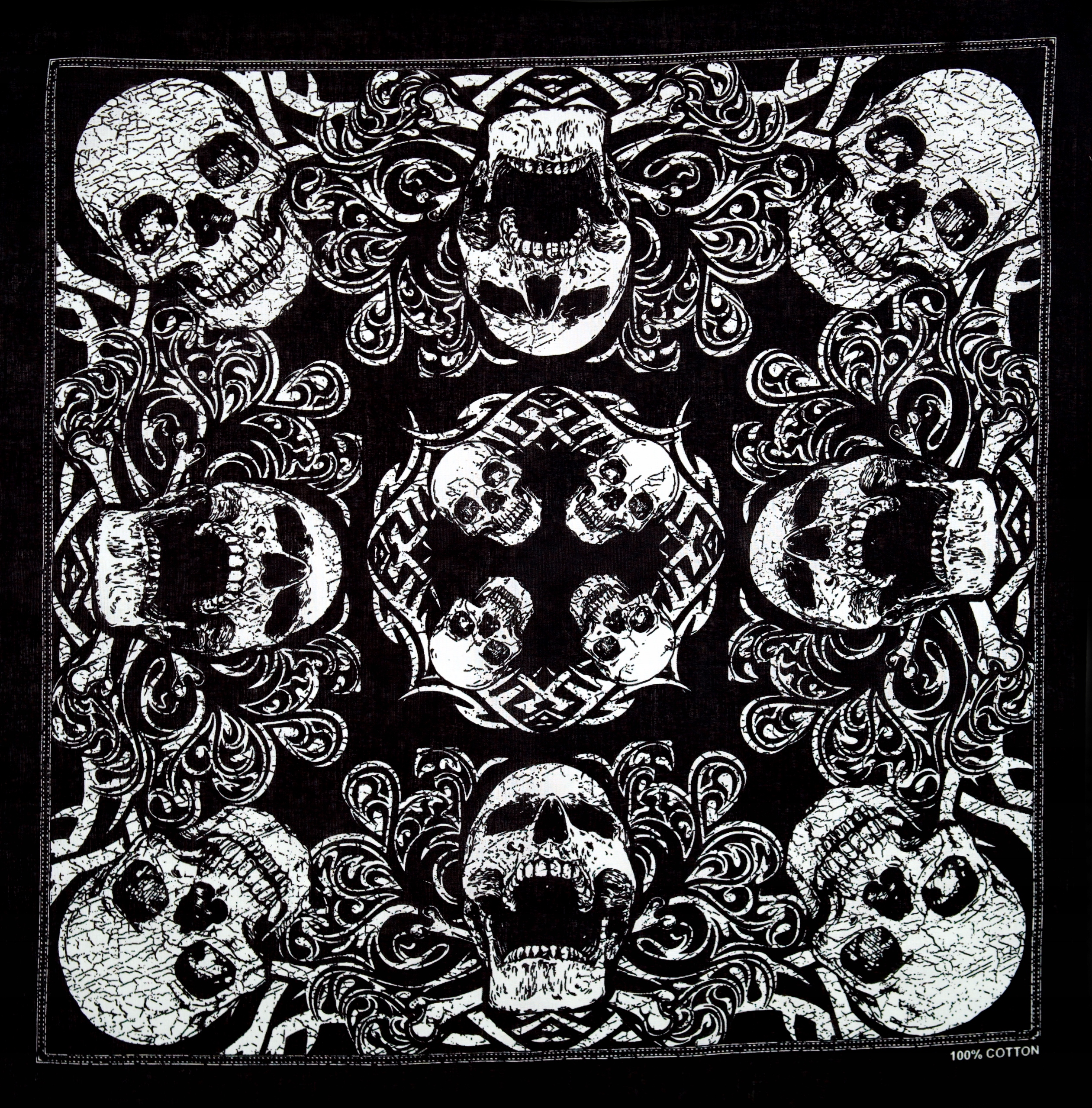 

Bandana bandama czarna czaszki bandamka chusta