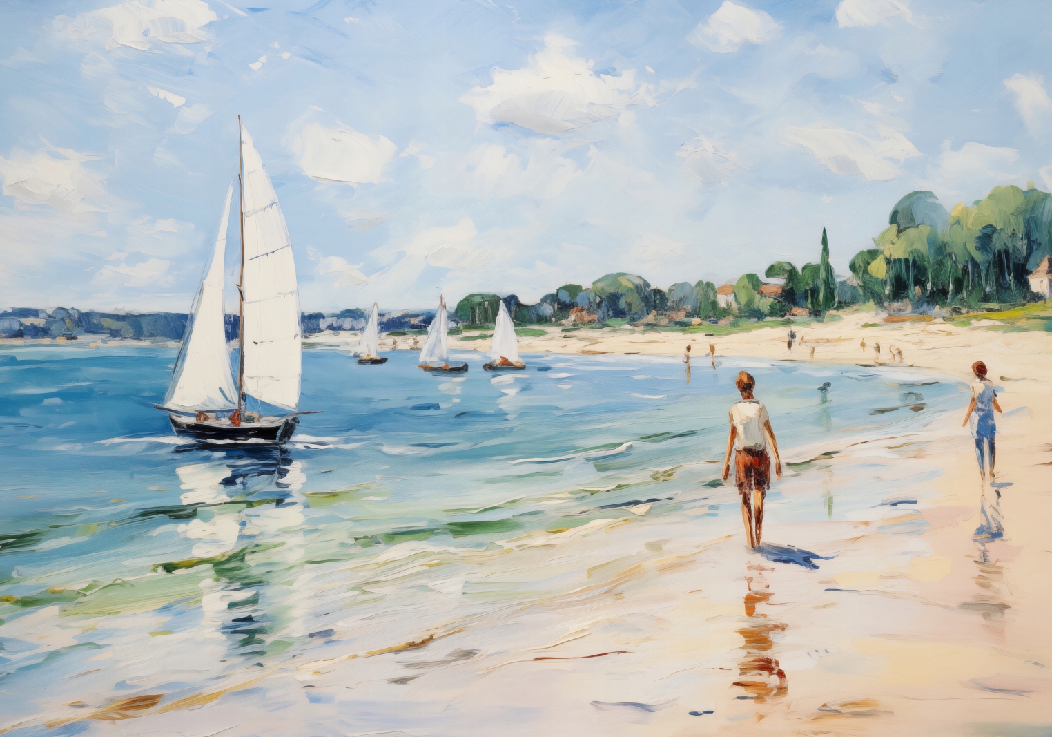 Plagát 100x70 cm Život na brehu