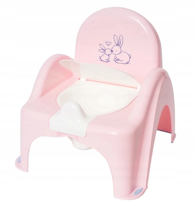 ГОРШОК детский СТУЛЬЧИК Кролики Розовый TEGA
